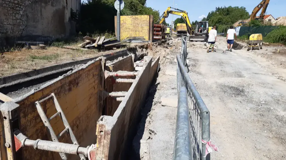 Rozkopaná ulice Ke Smíchovu